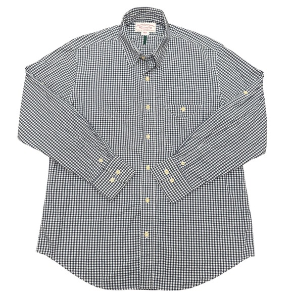 Filson Other - Filson Button Down Shirt Mens Large L Navy Blue Gingham Check Cotton Workwear